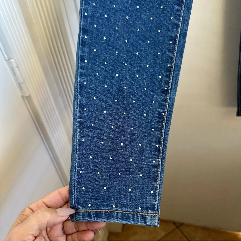 Wild Fable High Rise Blingy Blue Jeans Size 4 - Picture 3 of 9